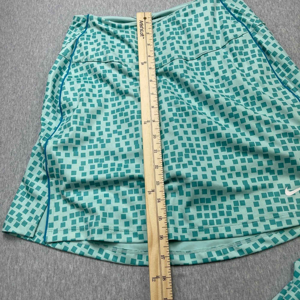 NWT Nike Golf Womens Dri-FIT Polo Shirt and Skort Set Teal Geometric Tennis XS - Picture 11 of 13